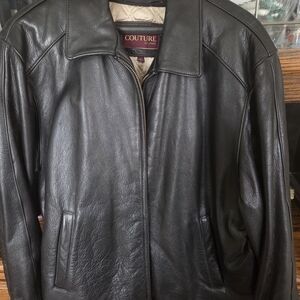 JPark.Couture Black Leather Mens Jacket